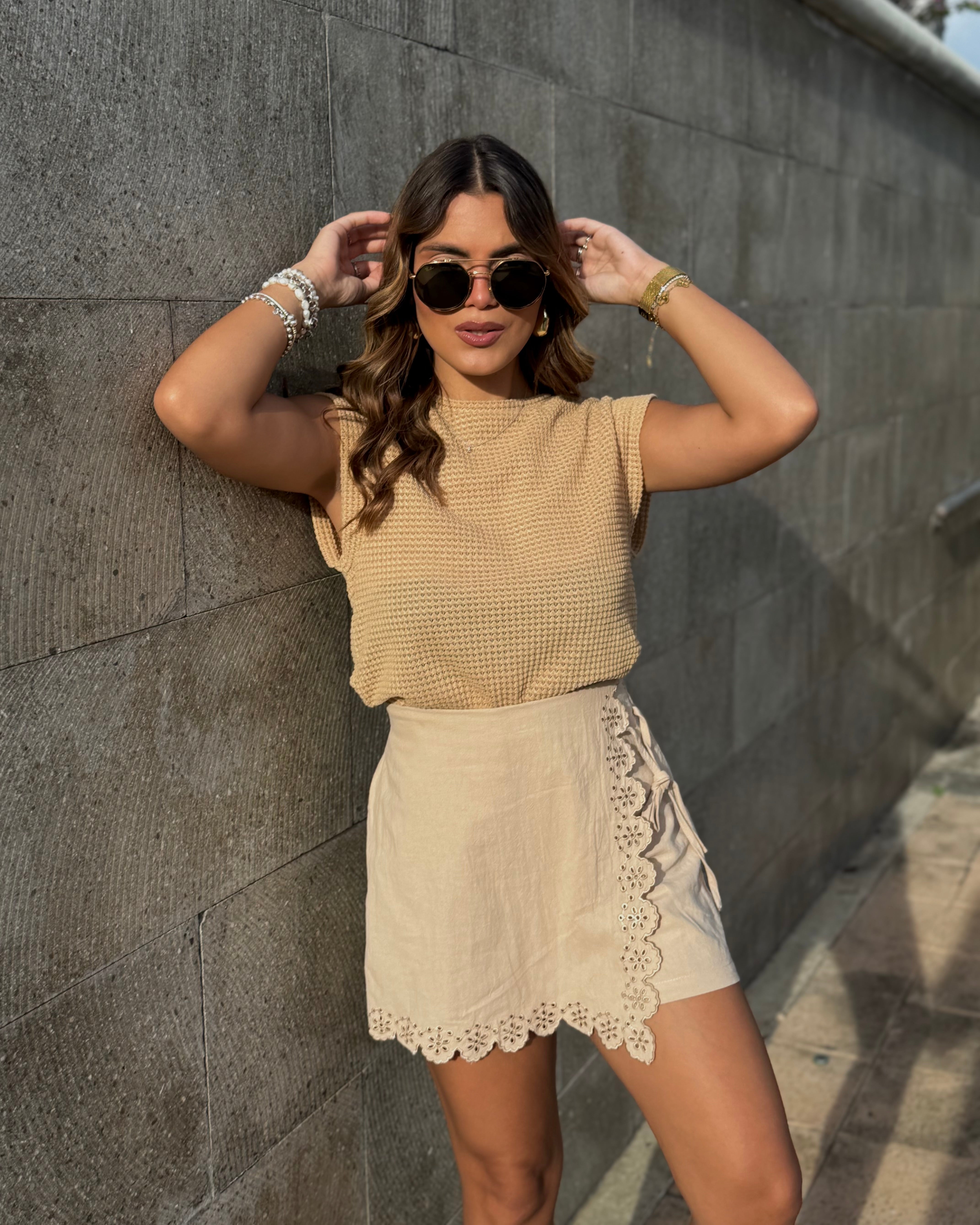 lissiolette semi-formal camel skort