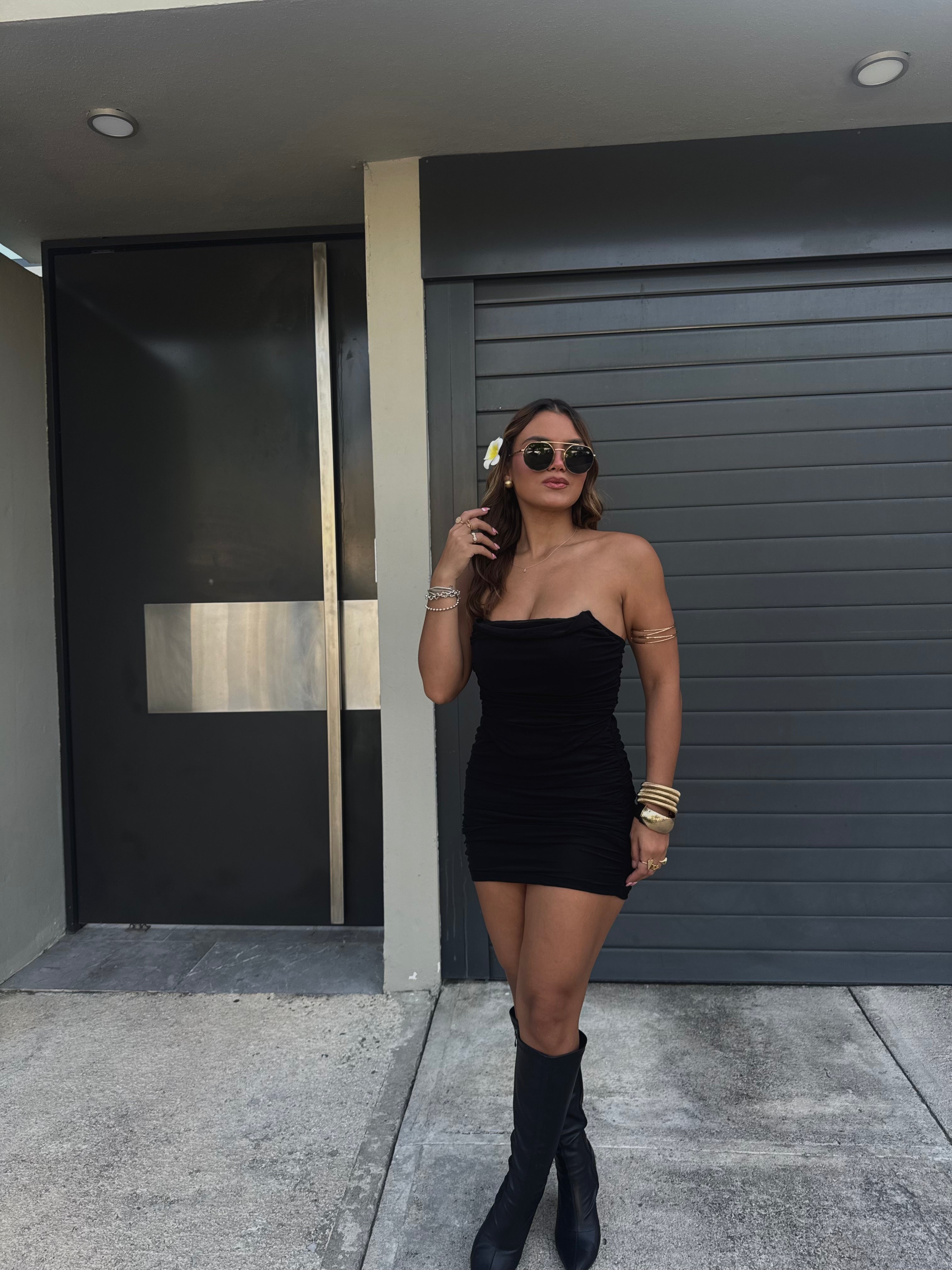 patrizzia corset mini skirt set