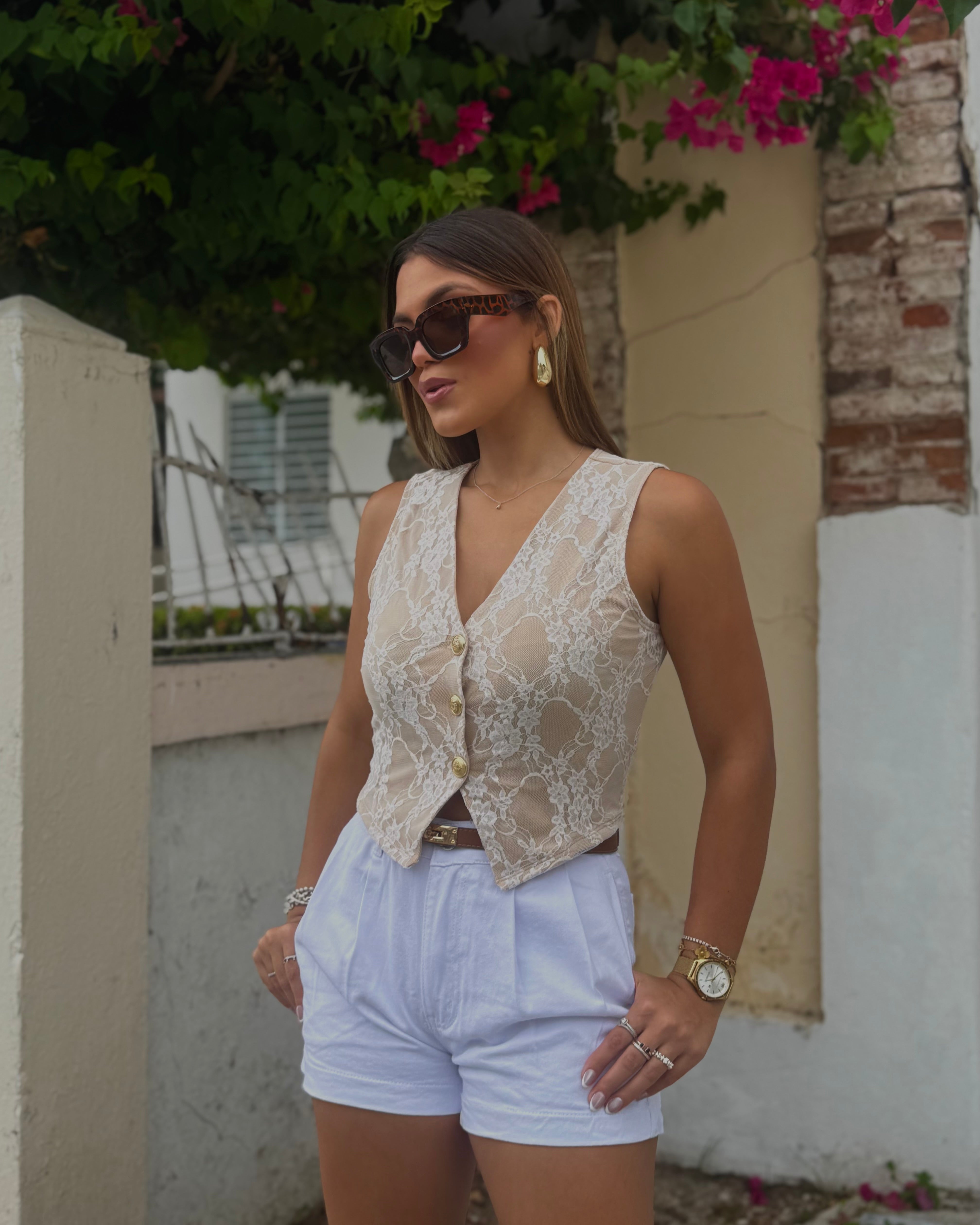 dánicka semi-formal denim short