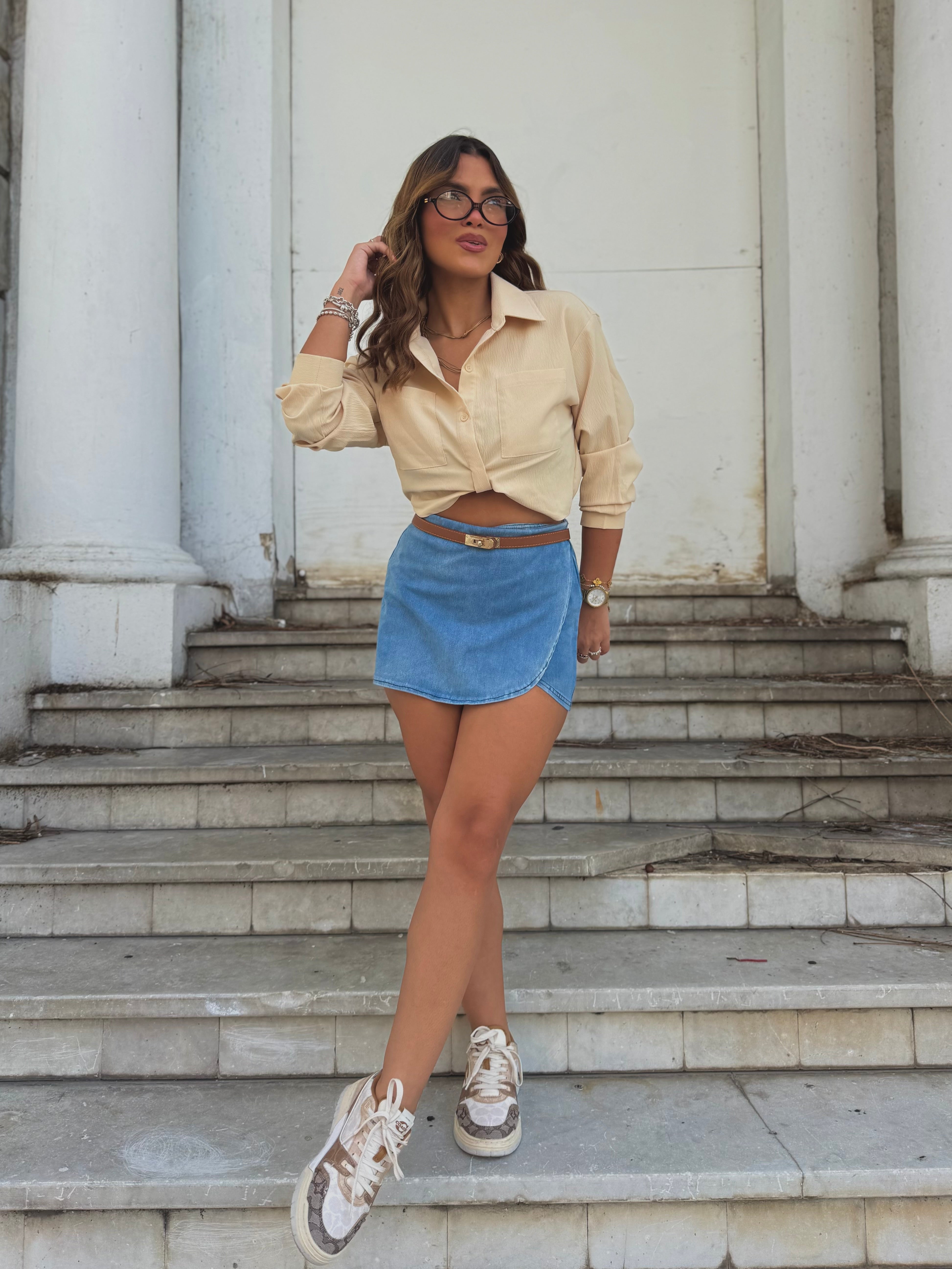 diannies casual denim skort