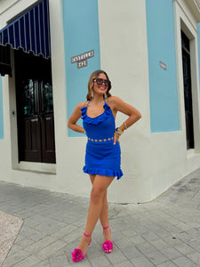 ovidia crochet dress royal