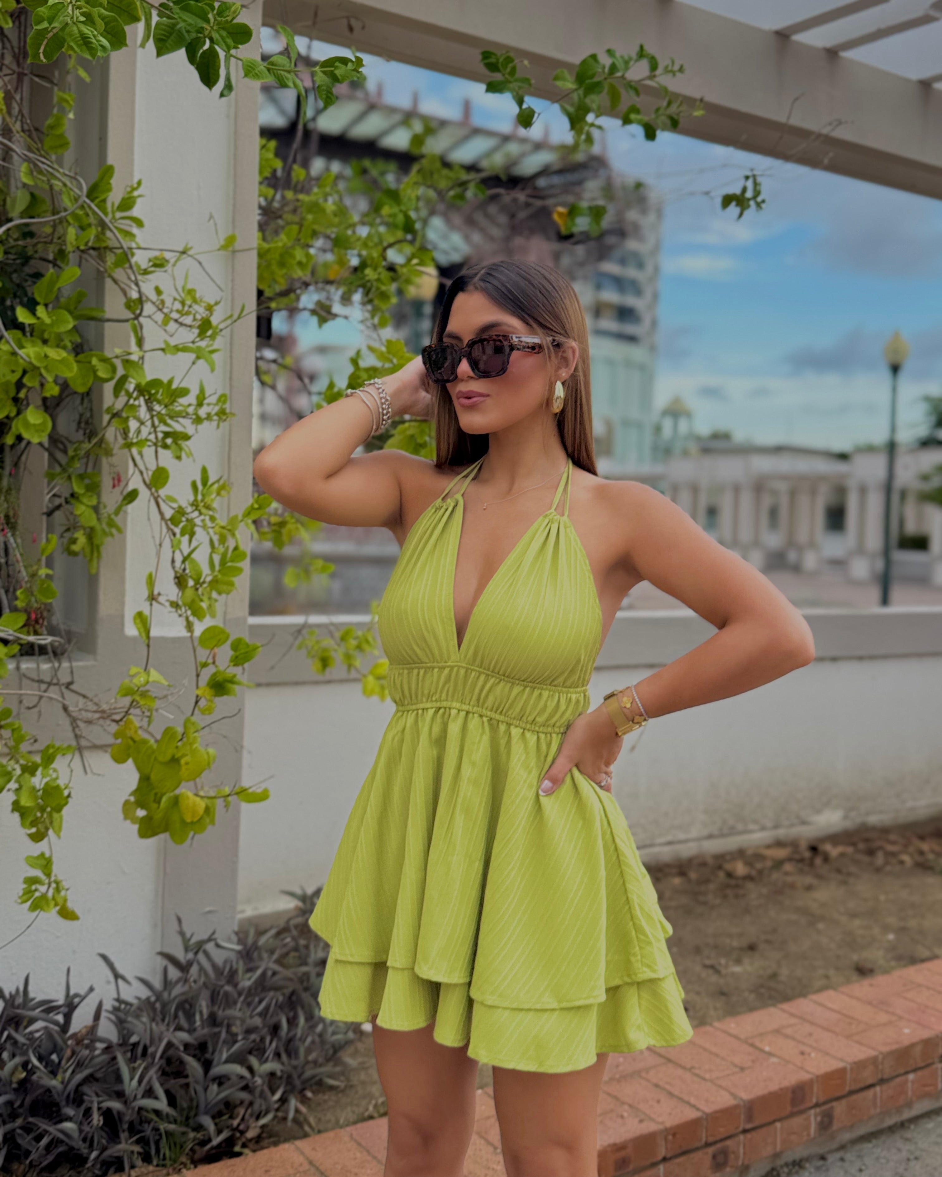 ennie romper olive