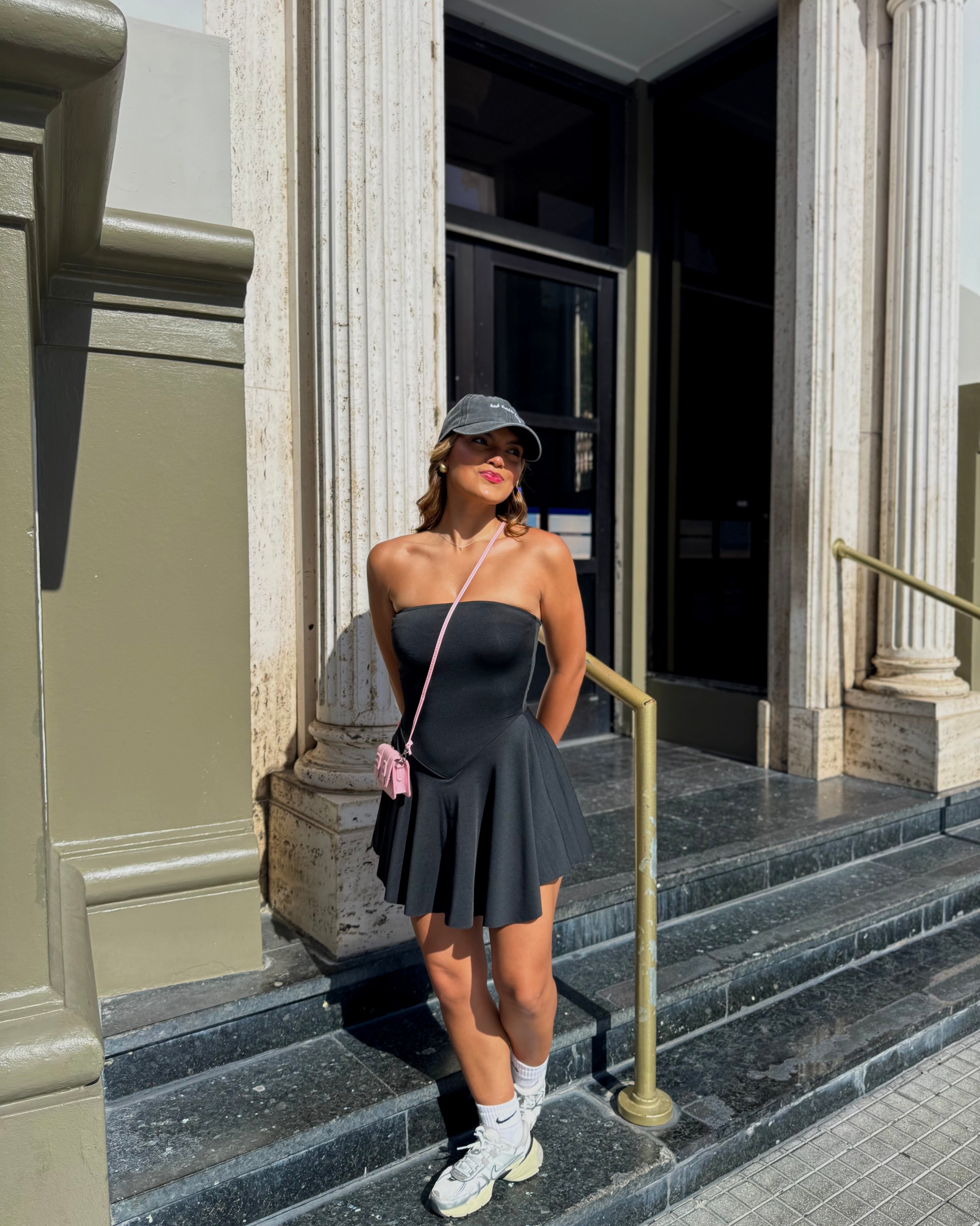 sheyrie strapless basic dress