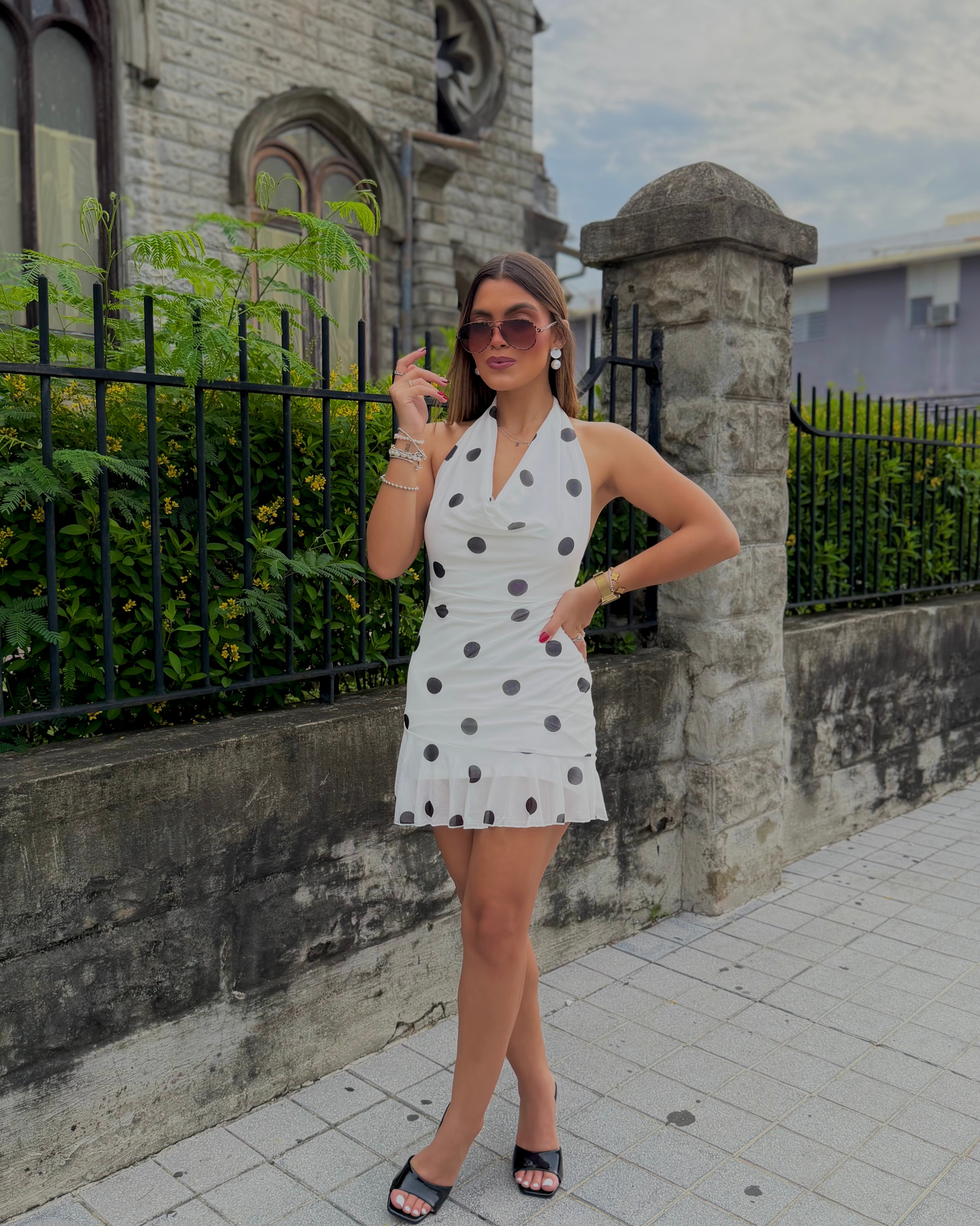 dionarah formal polka dots dress