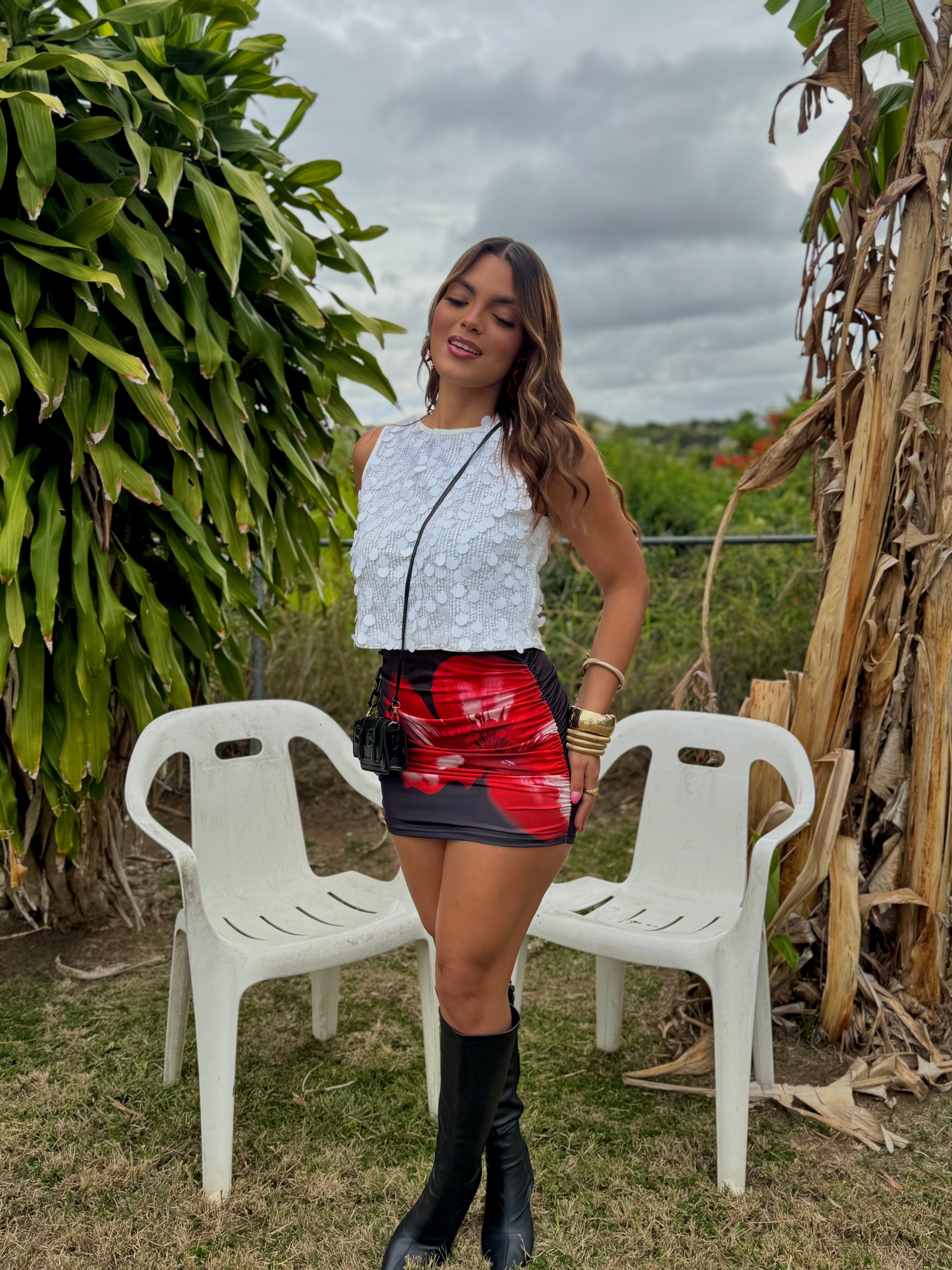 mirella scrunchie skirt