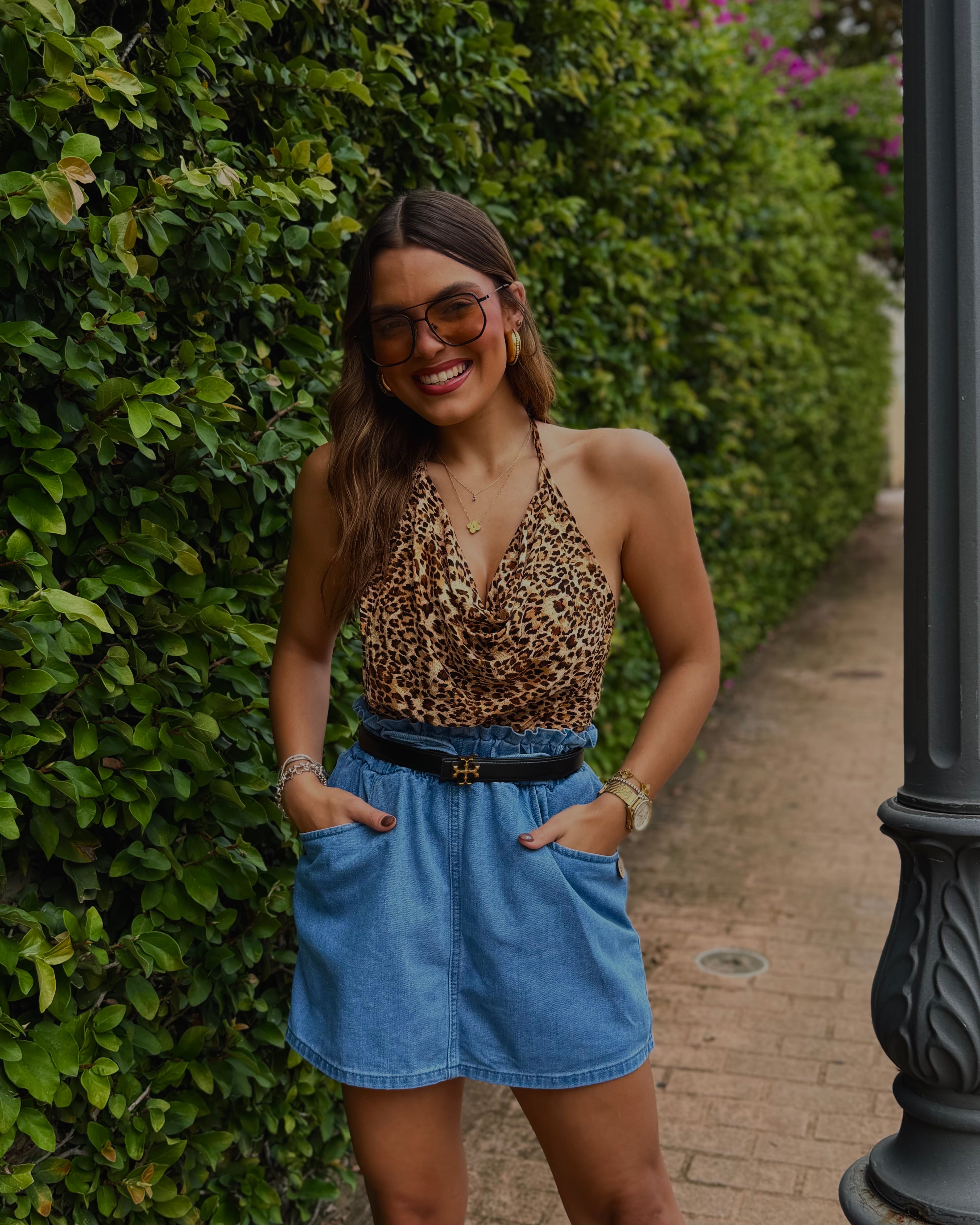 josephine denim skort