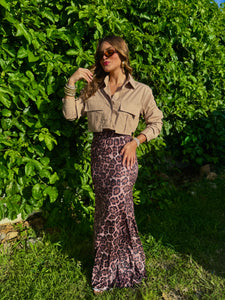 yareli cargo button down shirt