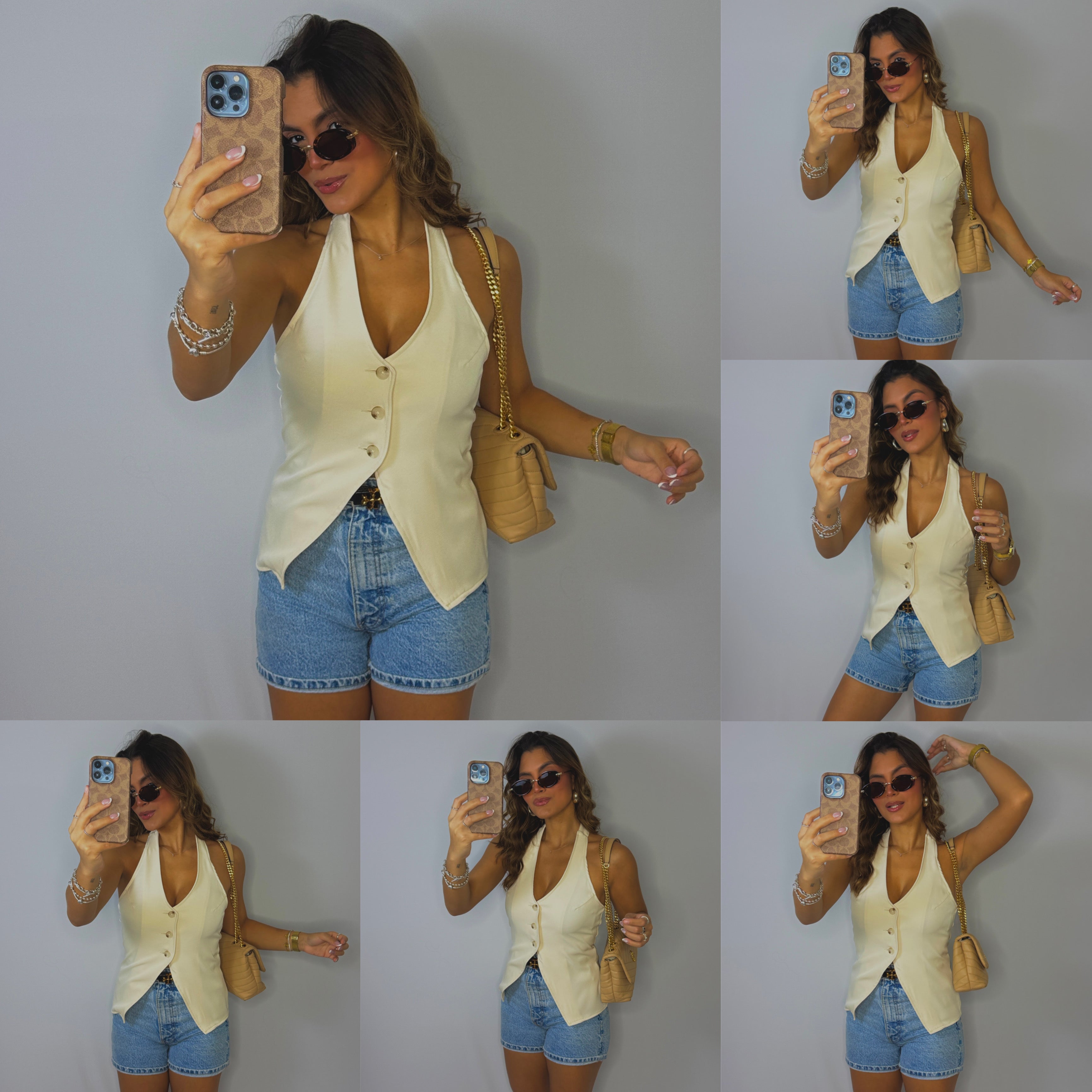 philomena elegant blouse nude