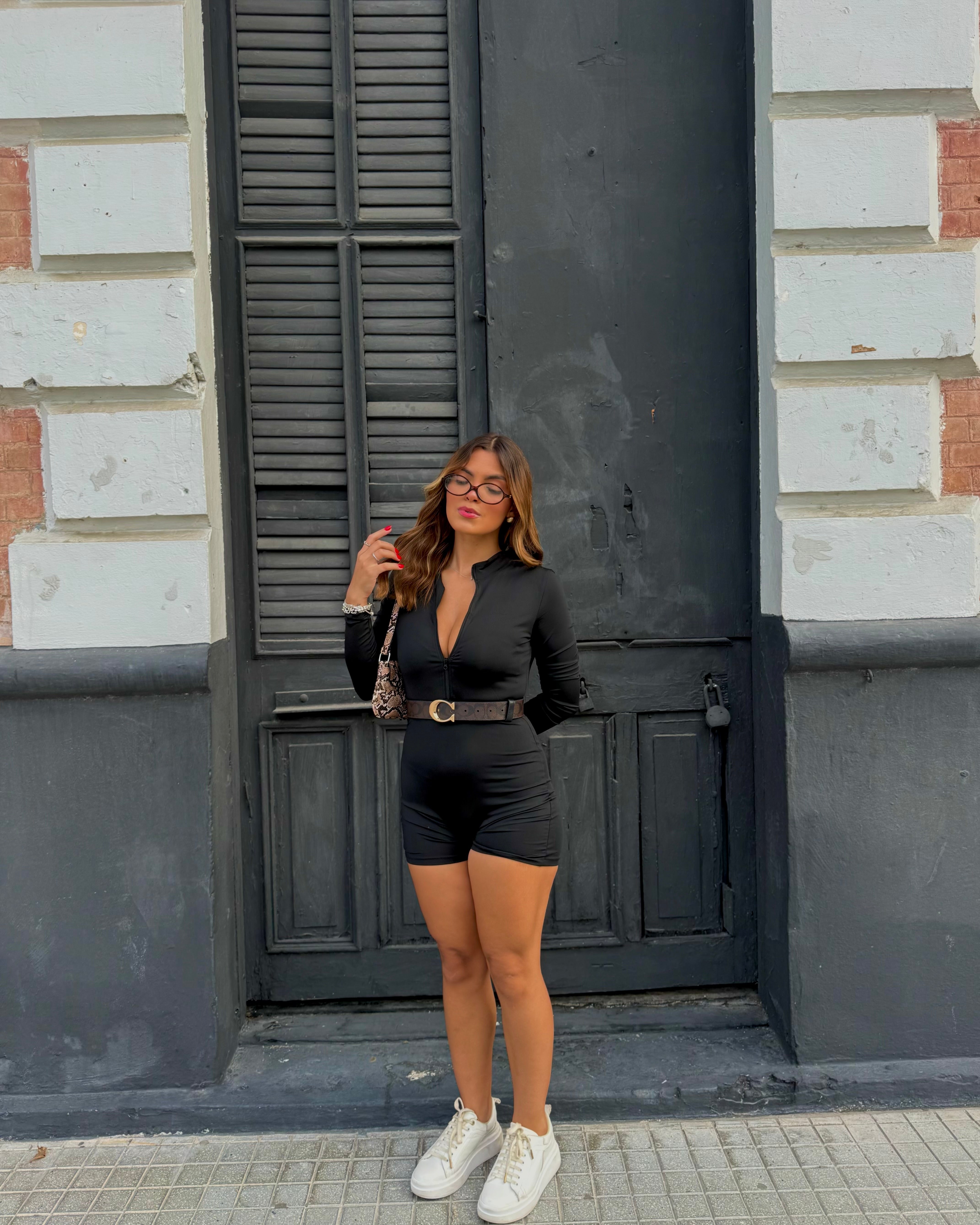 keynnah long sleeve active romper