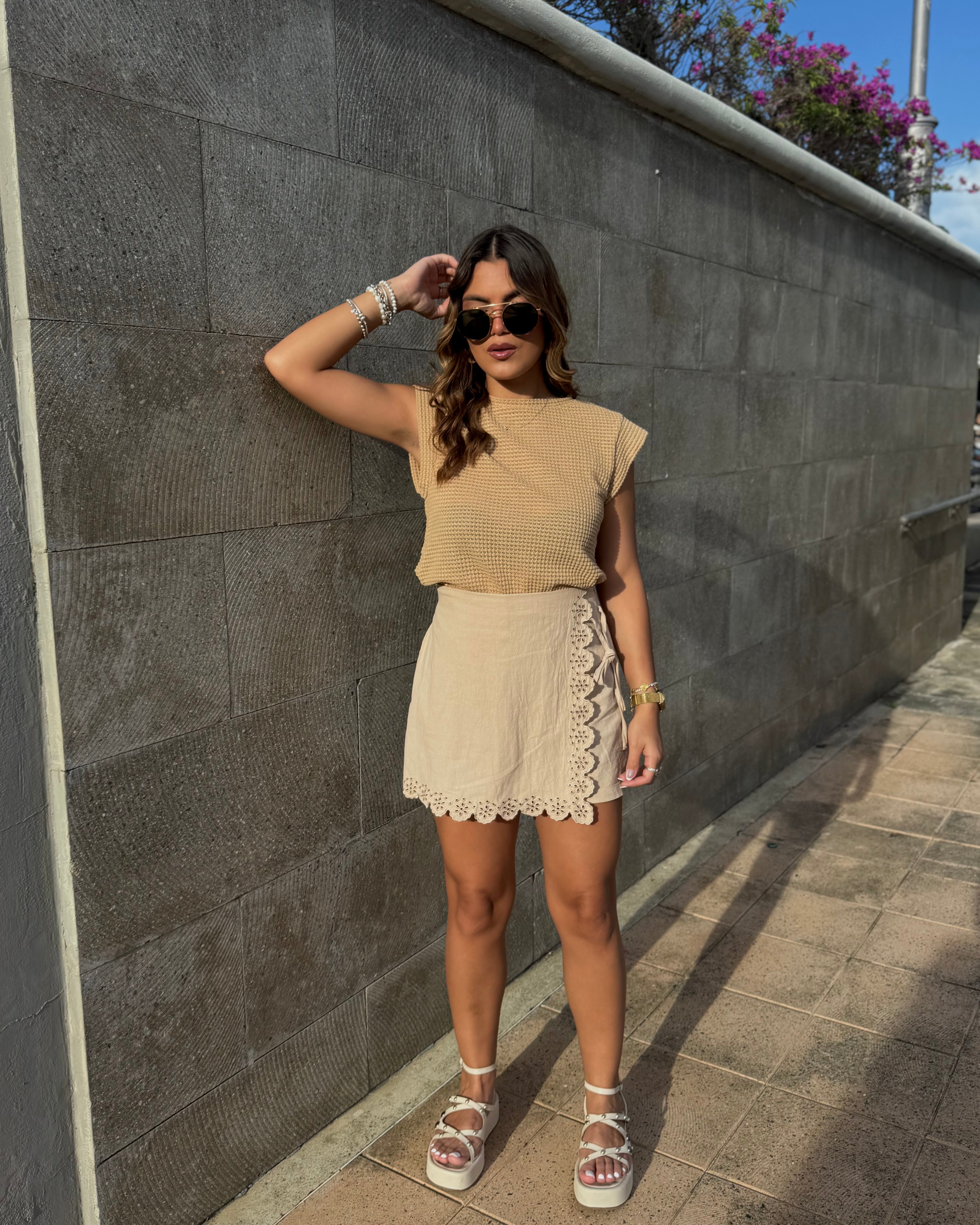 lissiolette semi-formal camel skort
