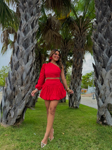 fiamma rouge skirt set