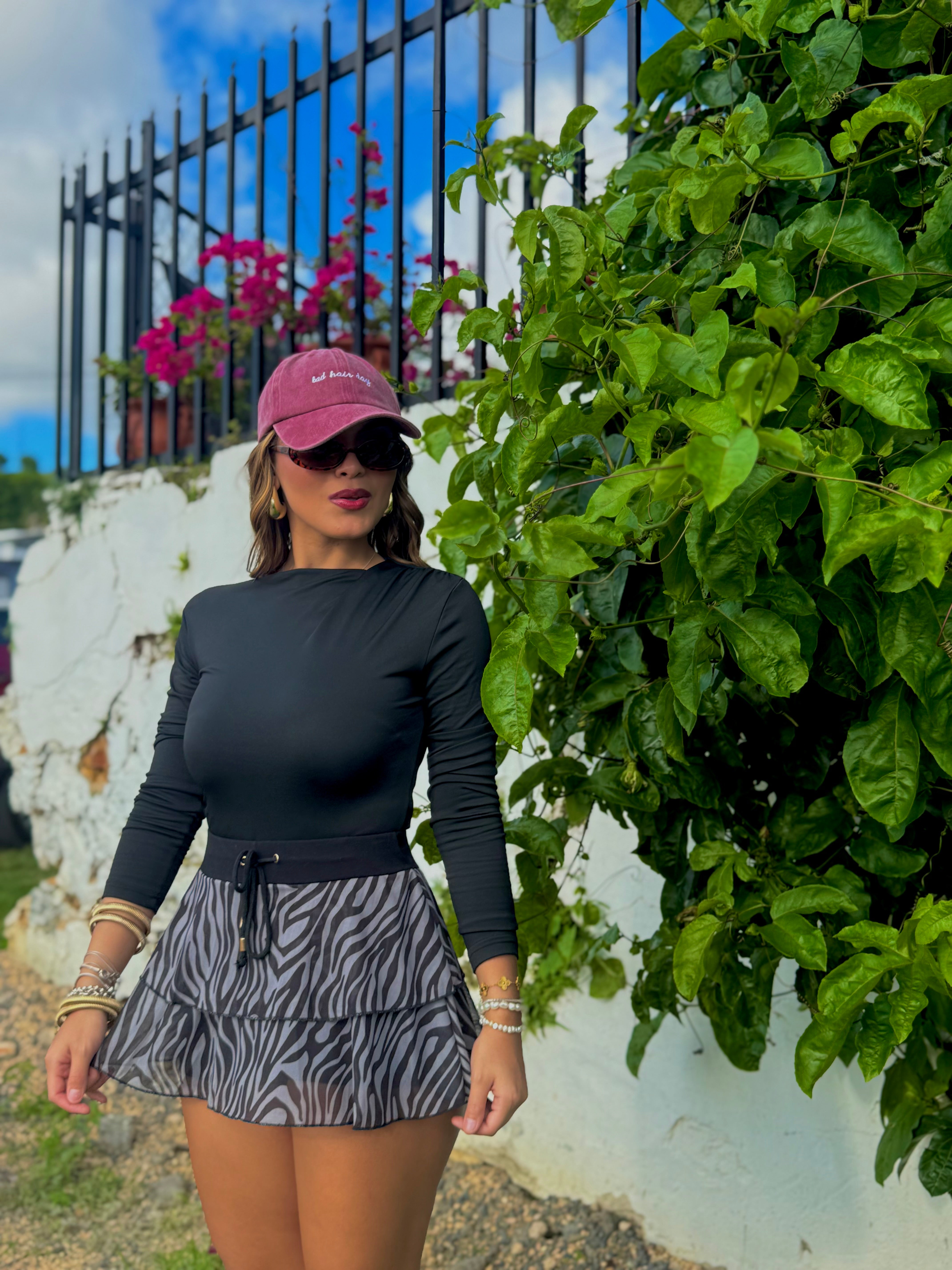 aurelie zebra skort