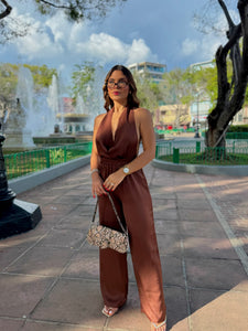 graycee elegant choco satin set