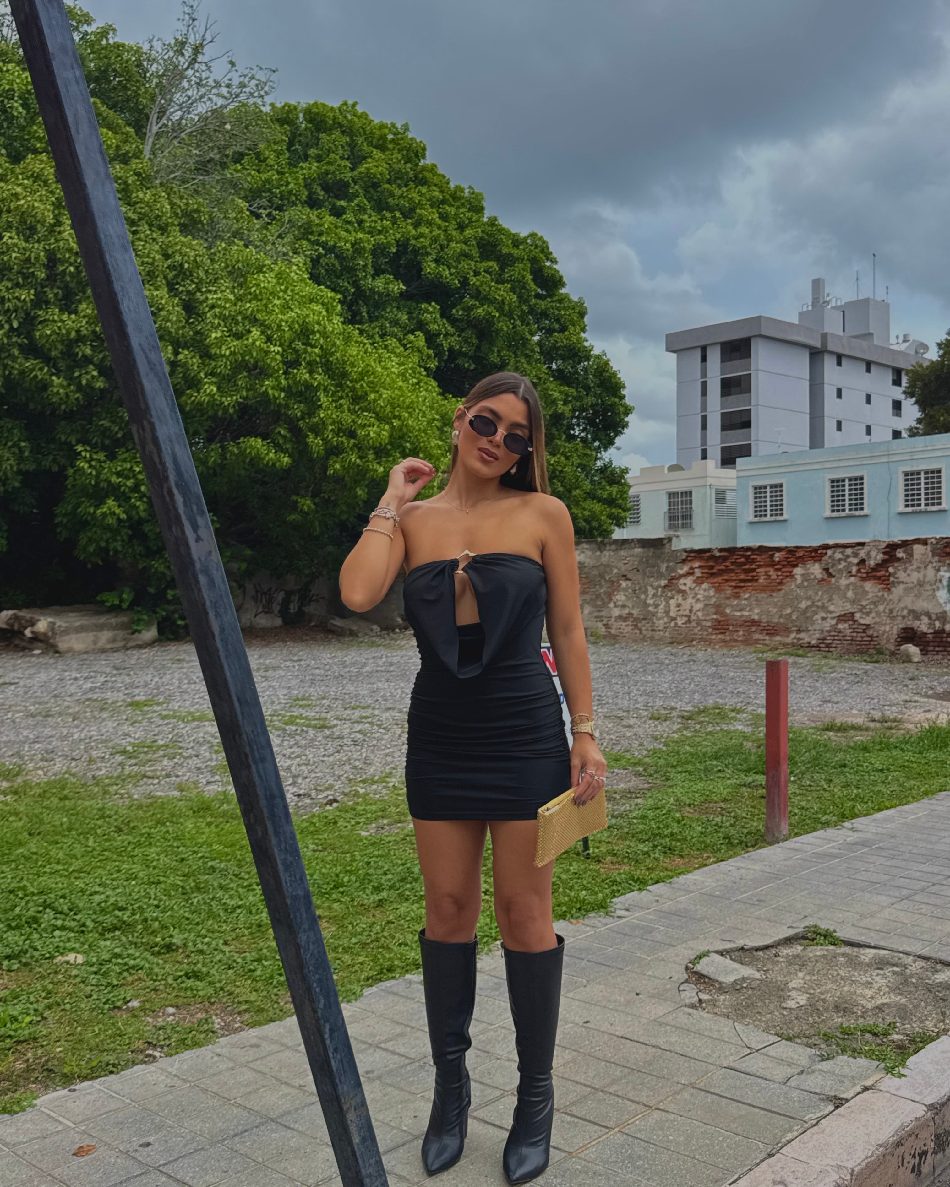 jovannaha strapless tubo dress