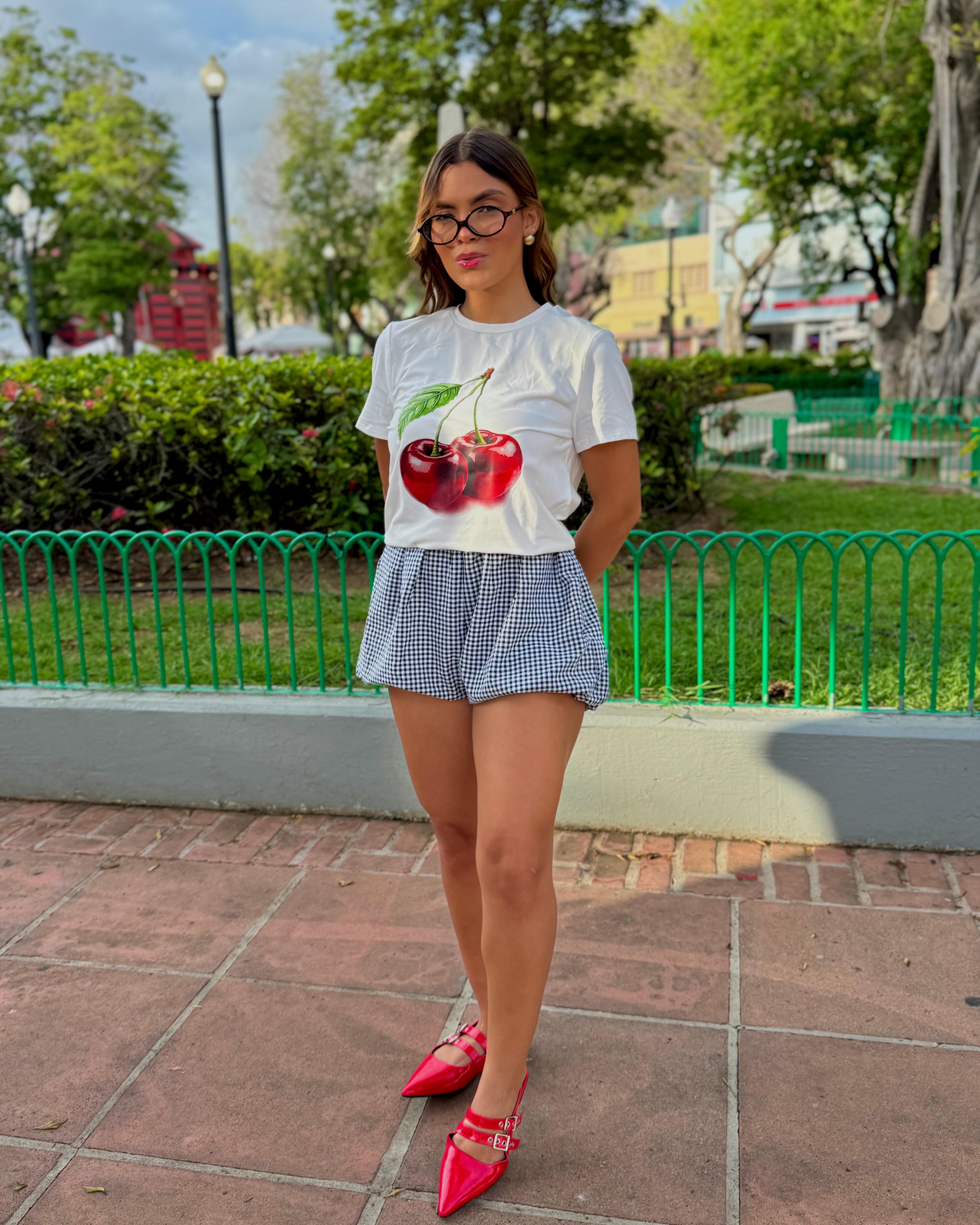 jillian gingham bubble short