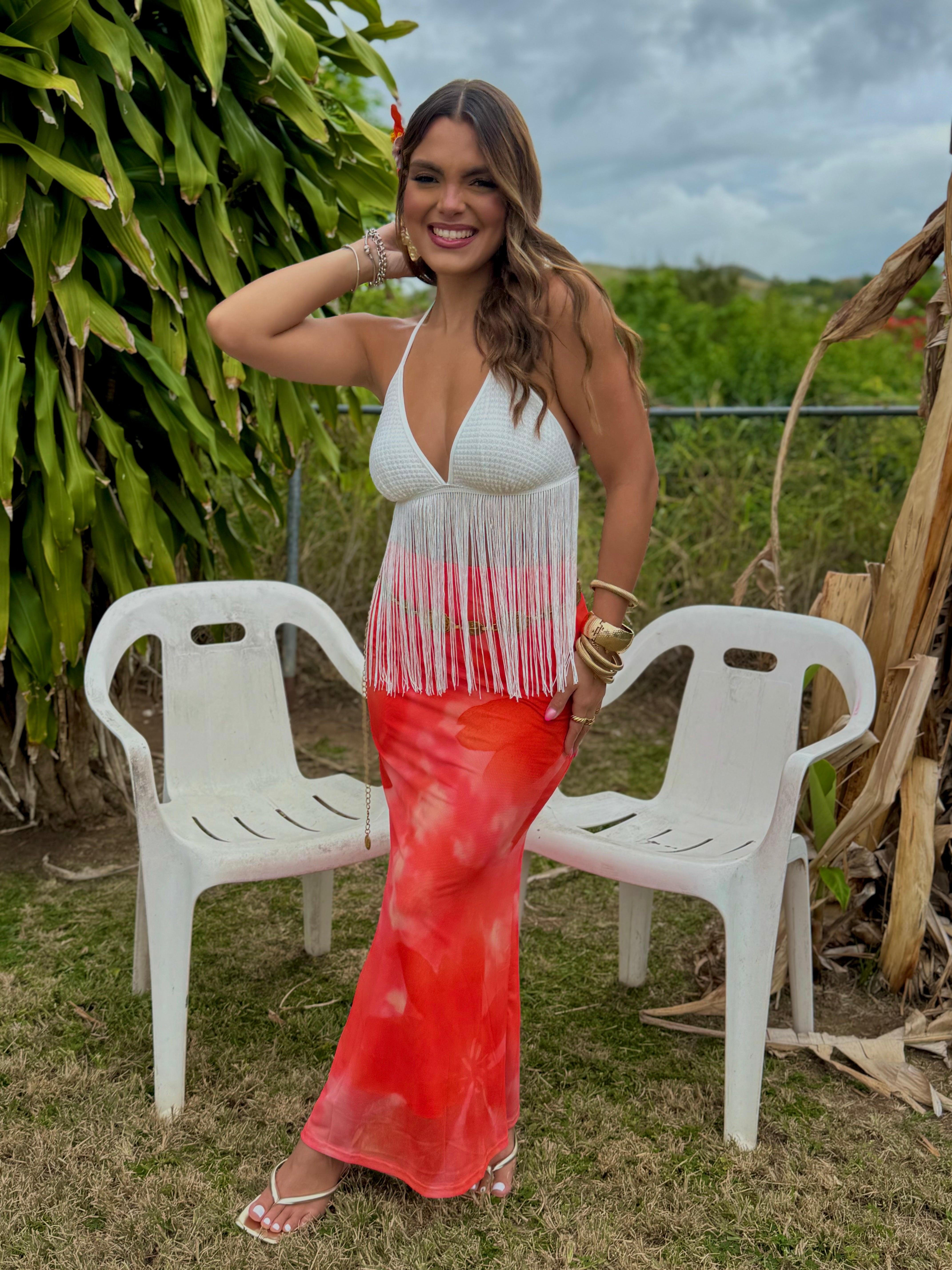 chelsea maxi skirt mesh
