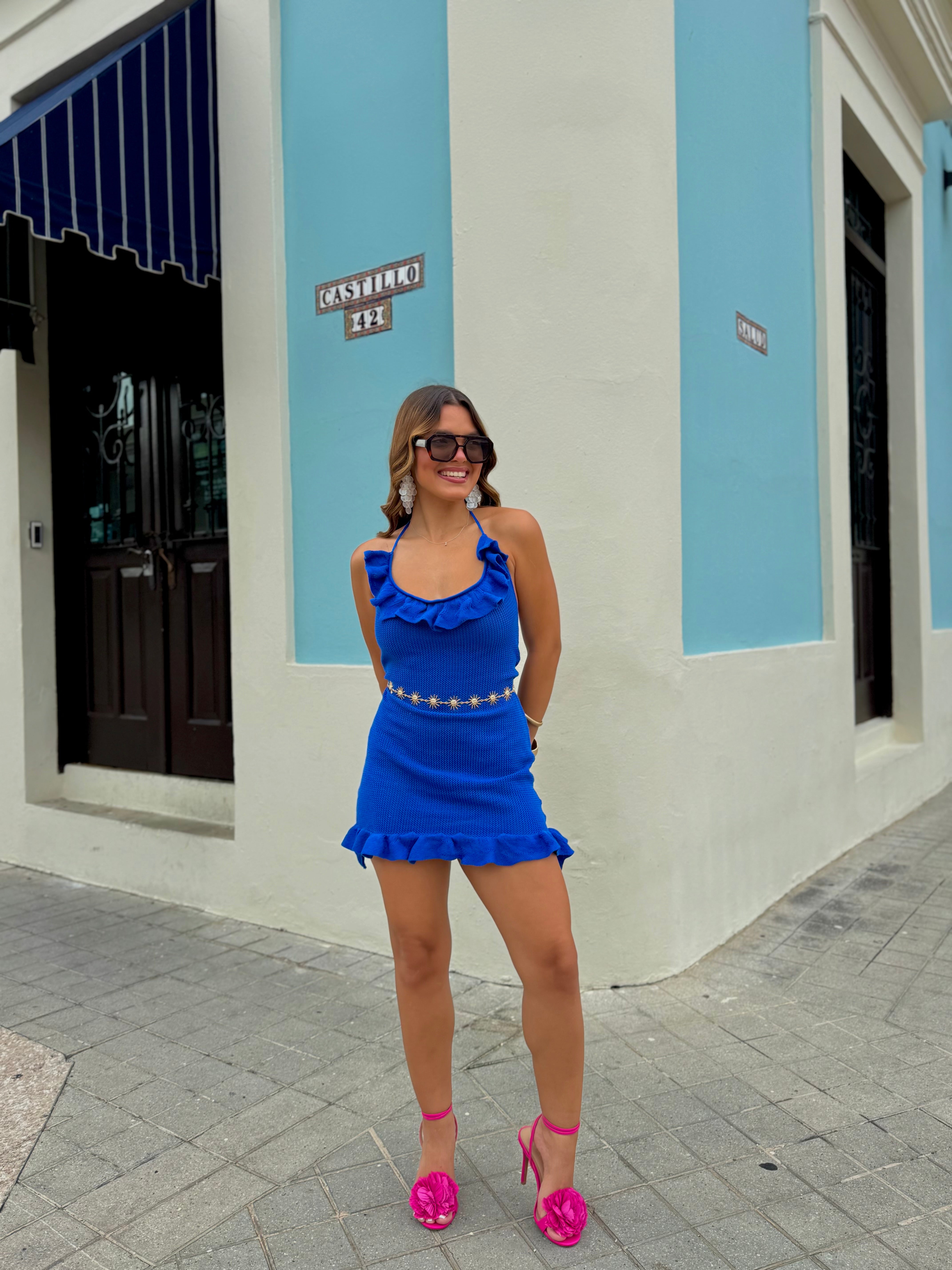 ovidia crochet dress royal