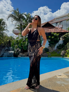 gaela lace midi skirt