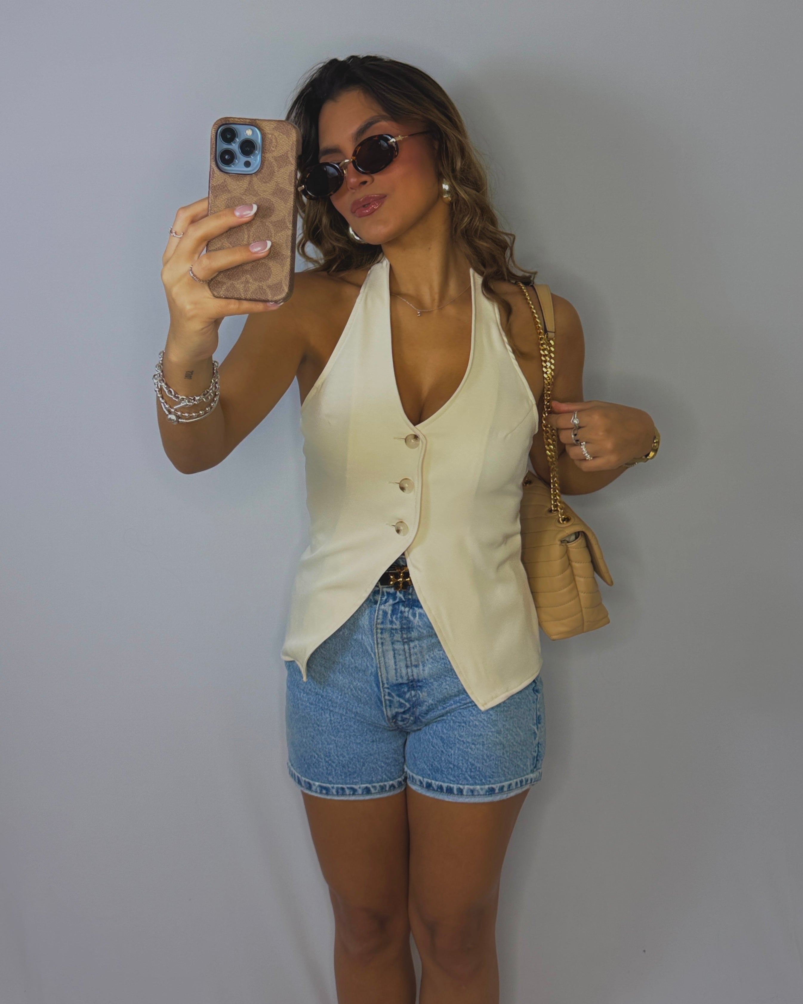 philomena elegant blouse nude