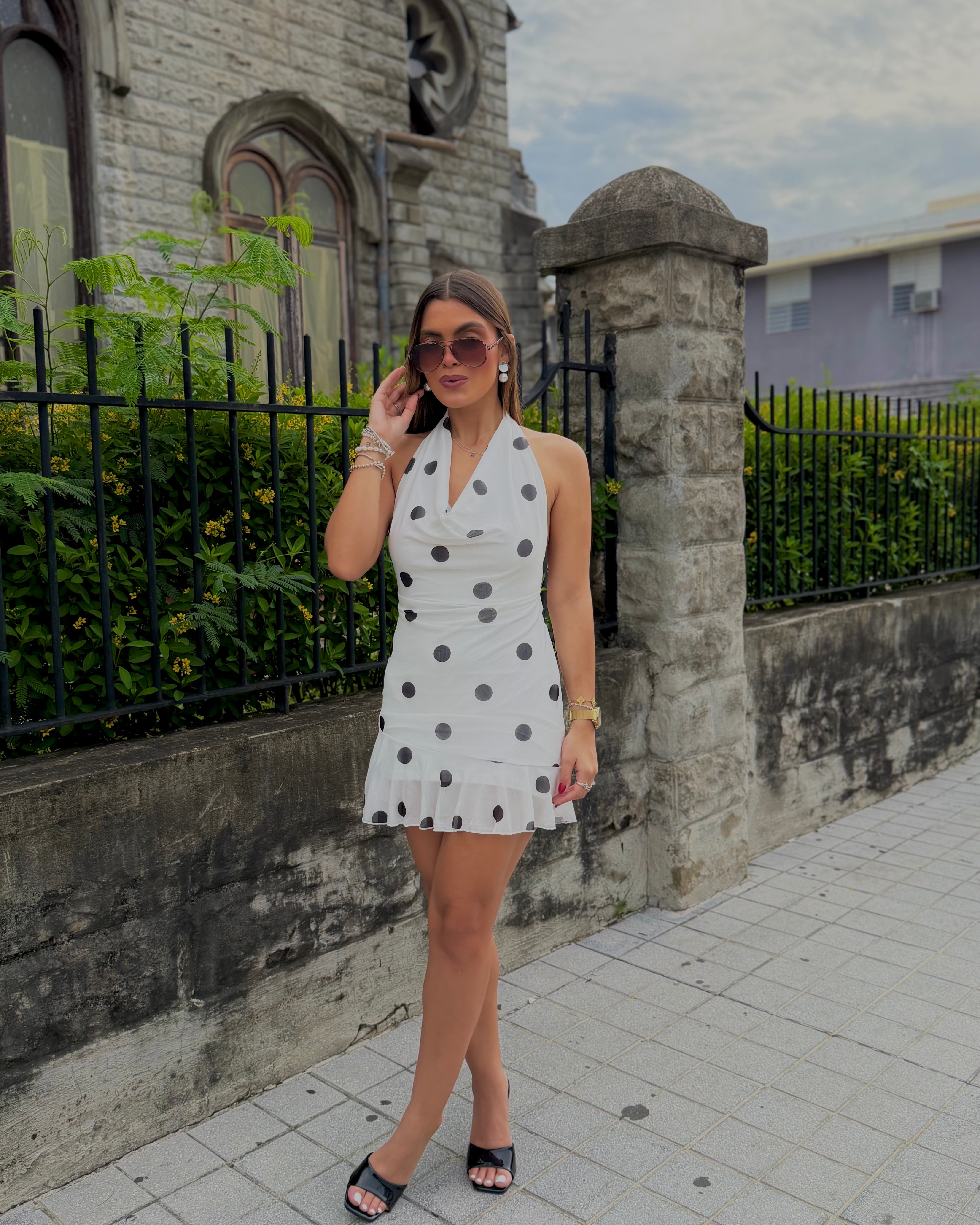 dionarah formal polka dots dress