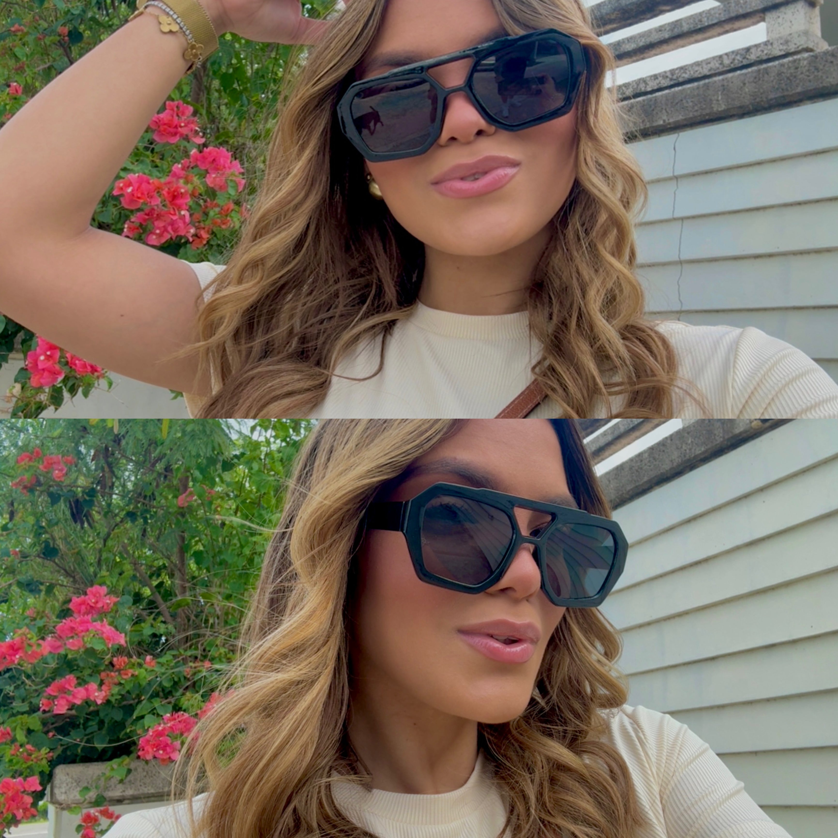 black sunglasses
